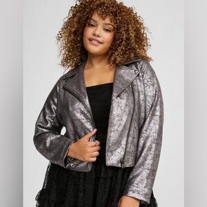 Torrid Metallic Moto Jacket